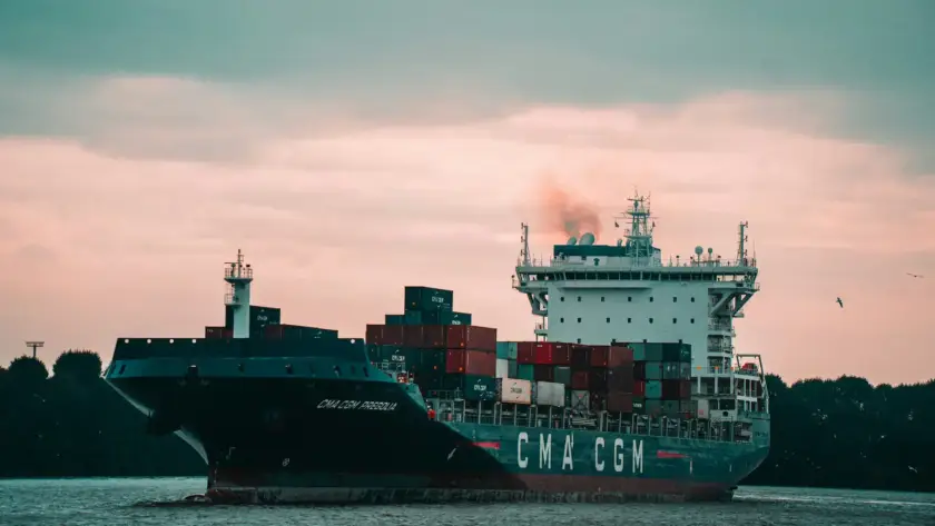 Cargo ship transporting goods globally, representing Gaia in Love’s commitment to efficient logistics and timely delivery of women toys worldwide.
