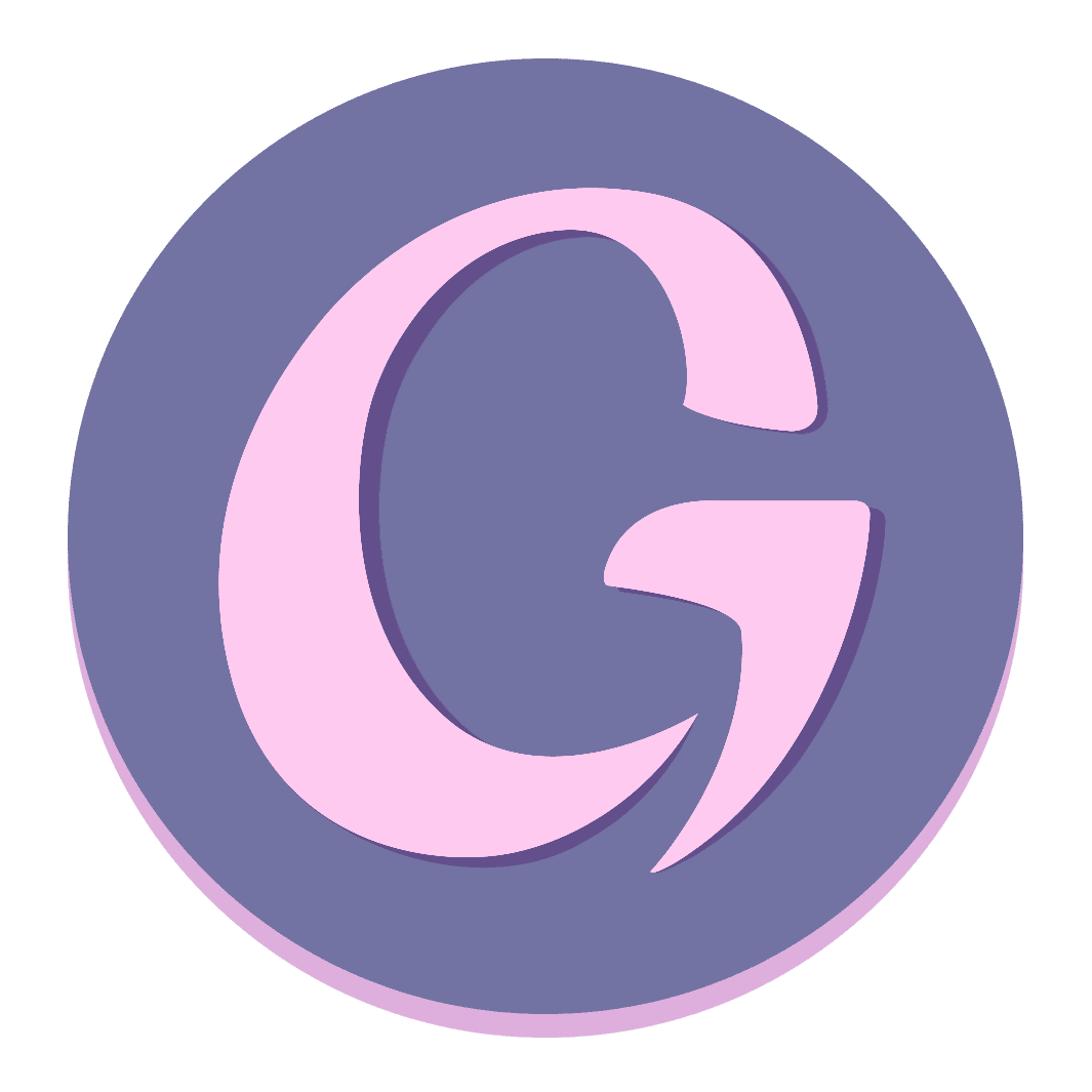 Gaia in Love’s official logo representing a female-led adult toy brand in soft pink and purple tones