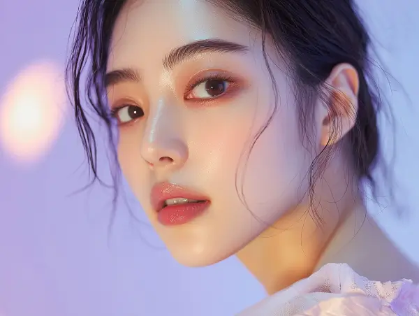 부드러운 조명 아래 자신감 있는 표정을 짓는 여성, Gaia Sex Tech의 세련되고 감각적인 브랜드 이미지를 표현