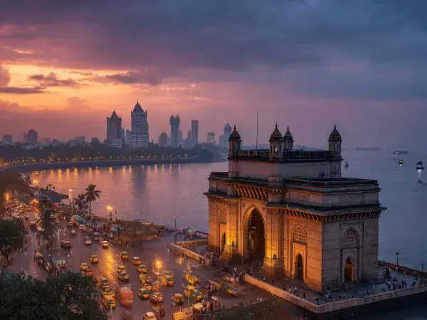 Sunset view of the Gateway of India and Mumbai coastline, representing Gaia Sex Tech’s commitment to supporting Indian brands with innovative OEM/ODM solutions.