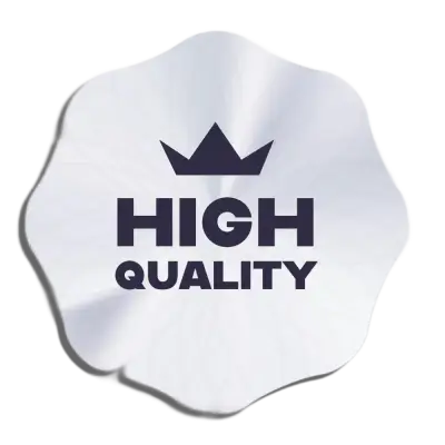 High quality badge icon representing product safety and clear information for adult products